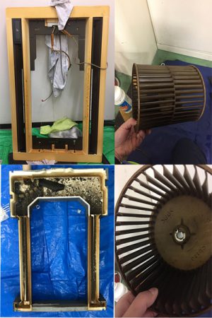2方向エアコン洗浄 前